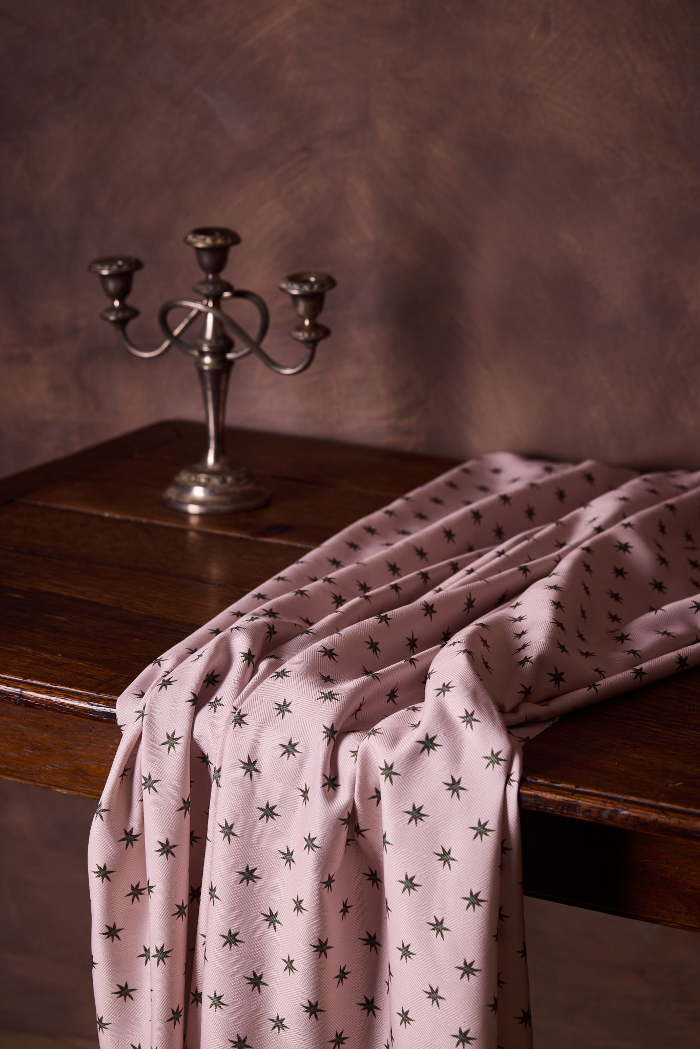 Joplin flamestitch pattern on fabric